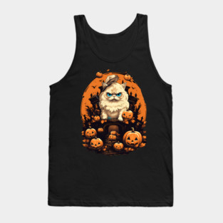 Persian Cat Cat Halloween, Cat Lover Tank Top