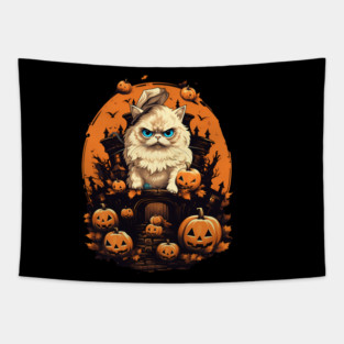 Persian Cat Cat Halloween, Cat Lover Tapestry