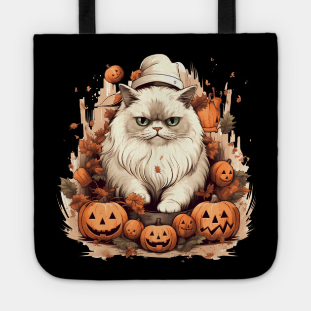 Persian Cat Cat Halloween, Cat Lover Tote by logiamerch
