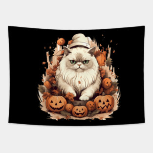 Persian Cat Cat Halloween, Cat Lover Tapestry