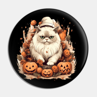 Persian Cat Cat Halloween, Cat Lover Pin