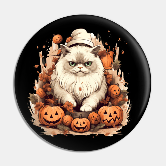 Persian Cat Cat Halloween, Cat Lover Pin by logiamerch