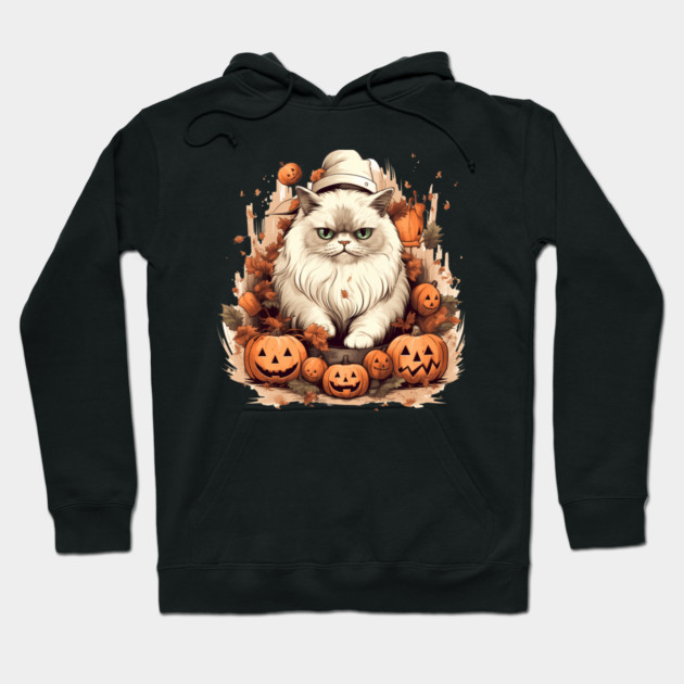 Persian Cat Cat Halloween, Cat Lover Hoodie by logiamerch