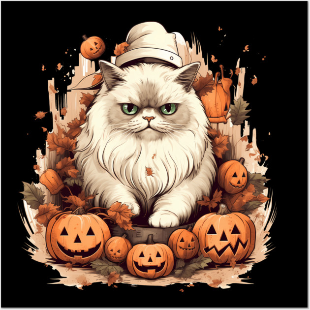 Persian Cat Cat Halloween, Cat Lover Wall Art by logiamerch