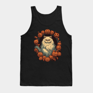 Persian Cat Cat Halloween, Cat Lover Tank Top
