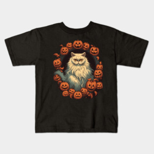 Persian Cat Cat Halloween, Cat Lover Kids T-Shirt
