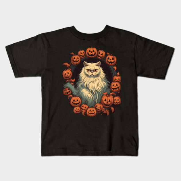 Persian Cat Cat Halloween, Cat Lover Kids T-Shirt by logiamerch
