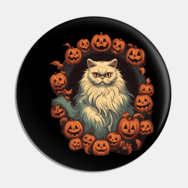 Persian Cat Cat Halloween, Cat Lover Pin by logiamerch