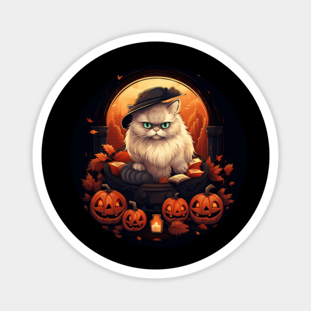 Persian Cat Halloween, Cat Lover Magnet by logiamerch