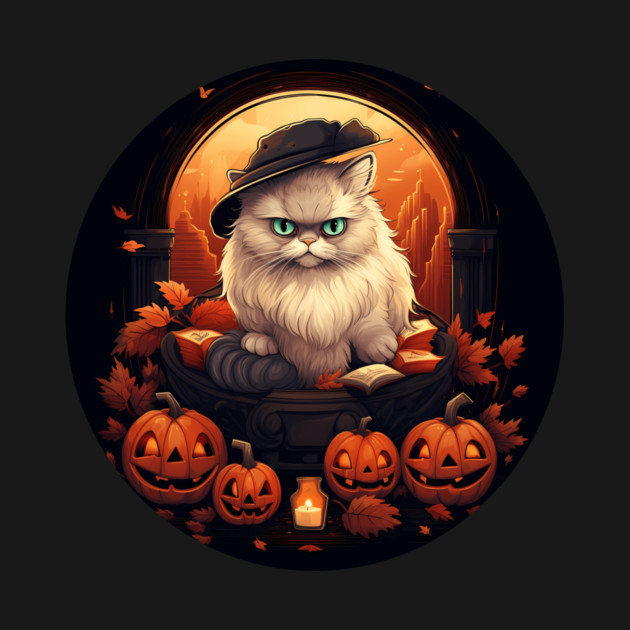 Persian Cat Halloween, Cat Lover by logiamerch