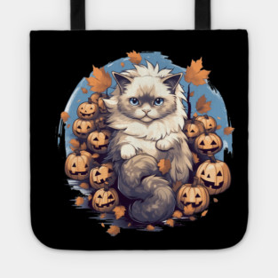 Ragdoll Cat Halloween, Cat Lover Tote