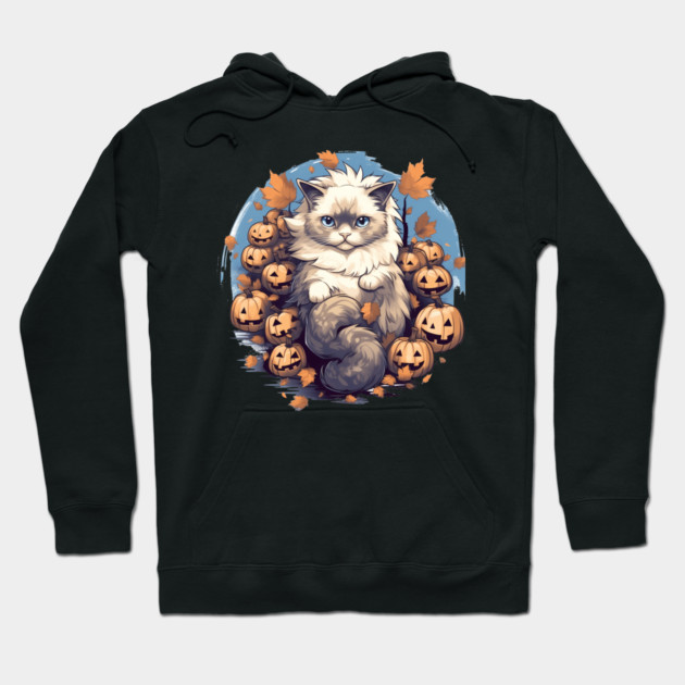 Ragdoll Cat Halloween, Cat Lover Hoodie by logiamerch