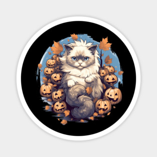 Ragdoll Cat Halloween, Cat Lover Magnet