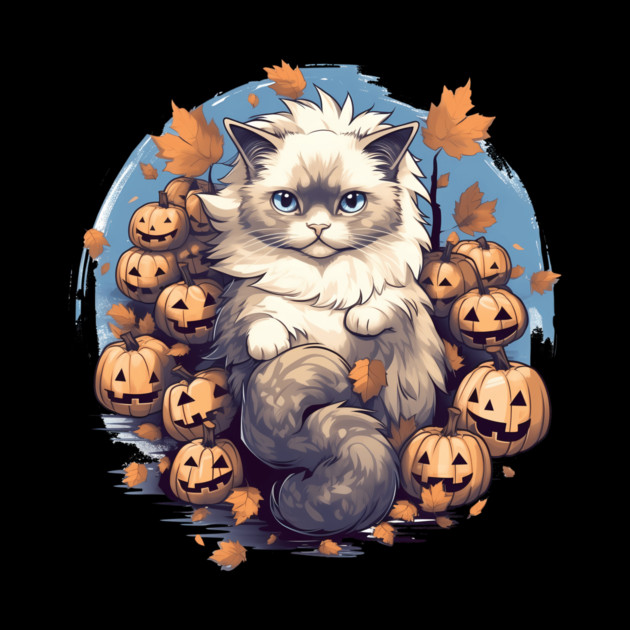 Ragdoll Cat Halloween, Cat Lover by logiamerch