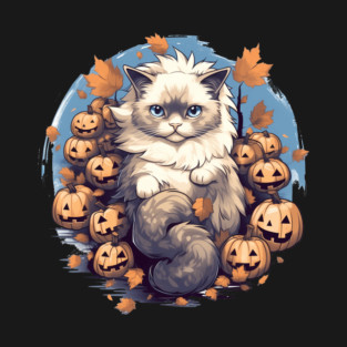 Ragdoll Cat Halloween, Cat Lover T-Shirt