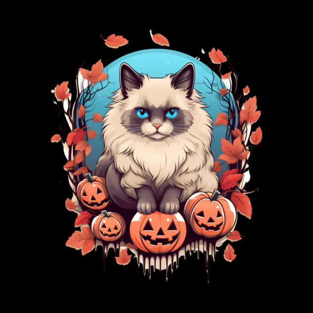 Ragdoll Cat Halloween, Cat Lover by logiamerch