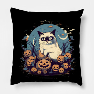 Ragdoll Cat Halloween, Cat Lover Pillow