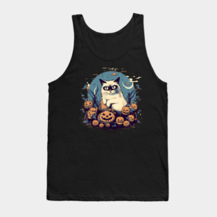Ragdoll Cat Halloween, Cat Lover Tank Top