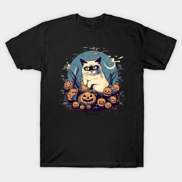 Ragdoll Cat Halloween, Cat Lover T-Shirt by logiamerch