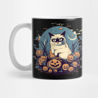 Ragdoll Cat Halloween, Cat Lover Mug