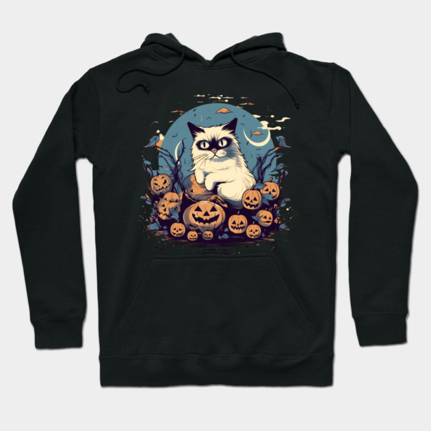 Ragdoll Cat Halloween, Cat Lover Hoodie by logiamerch