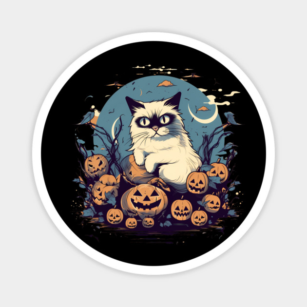 Ragdoll Cat Halloween, Cat Lover Magnet by logiamerch