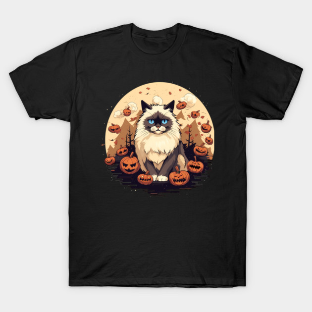 Ragdoll Cat Halloween, Cat Lover T-Shirt by logiamerch