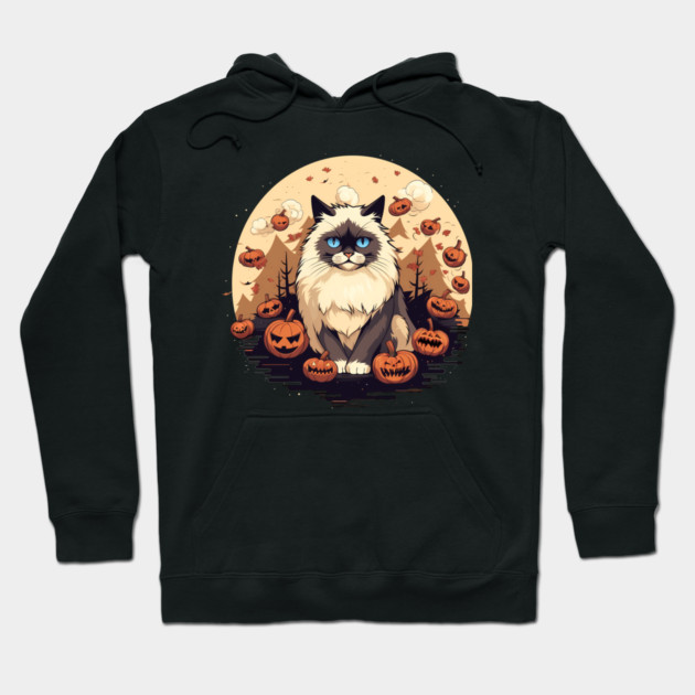 Ragdoll Cat Halloween, Cat Lover Hoodie by logiamerch
