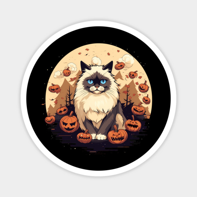 Ragdoll Cat Halloween, Cat Lover Magnet by logiamerch