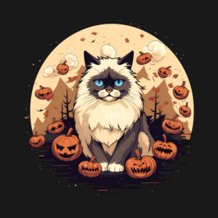 Ragdoll Cat Halloween, Cat Lover T-Shirt