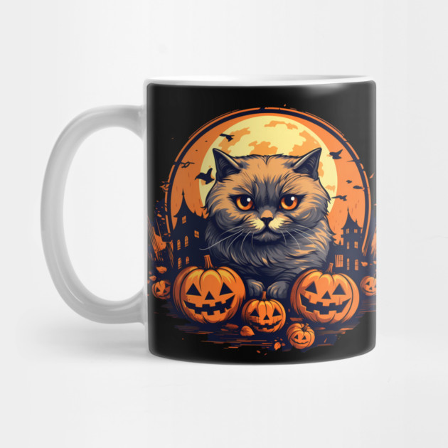 Scottish Fold Cat Halloween, Cat Lover by logiamerch