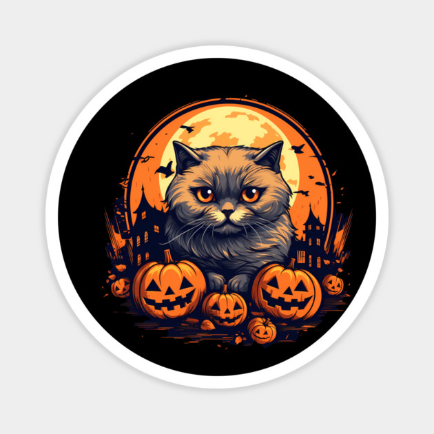 Scottish Fold Cat Halloween, Cat Lover Magnet by logiamerch