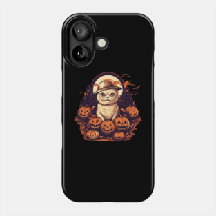 Scottish Fold Cat Halloween, Cat Lover Phone Case