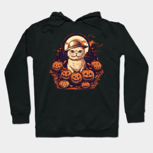 Scottish Fold Cat Halloween, Cat Lover Hoodie
