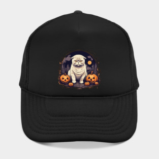 Scottish Fold Cat Halloween, Cat Lover Hat