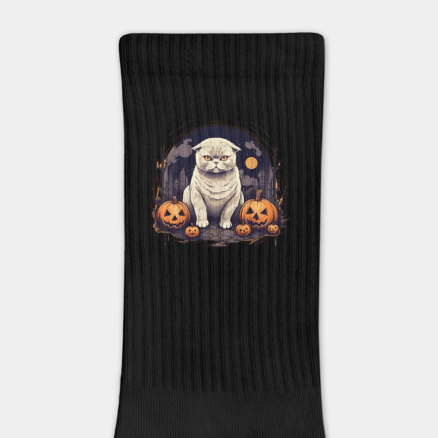 Scottish Fold Cat Halloween, Cat Lover by logiamerch