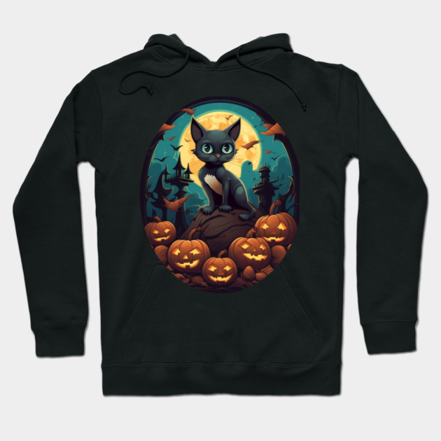 Siamese Cat Halloween, Cat Lover Hoodie by logiamerch