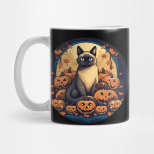 Siamese Cat Halloween, Cat Lover Mug