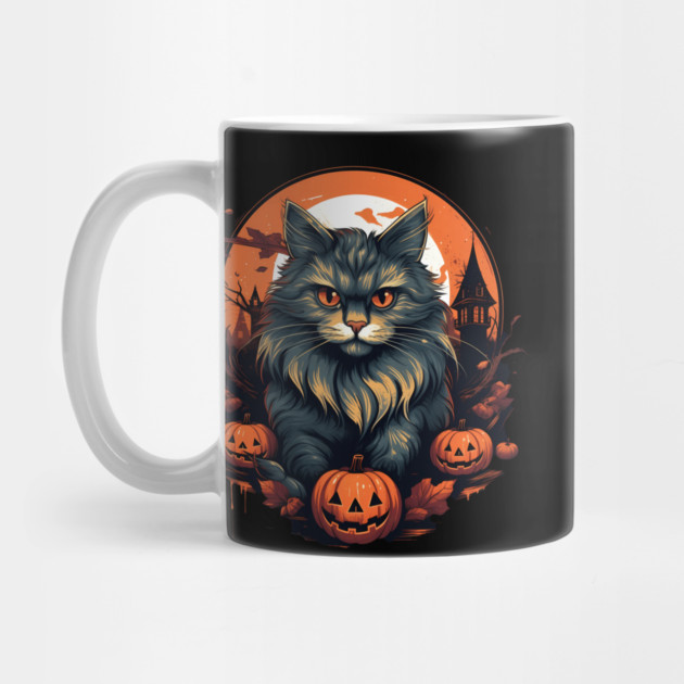 Siberian Cat Halloween, Cat Lover by logiamerch