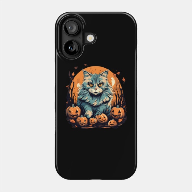 Siberian Cat Halloween, Cat Lover Phone Case by logiamerch