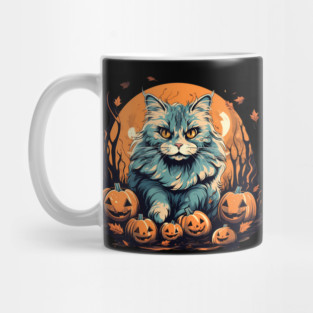 Siberian Cat Halloween, Cat Lover Mug
