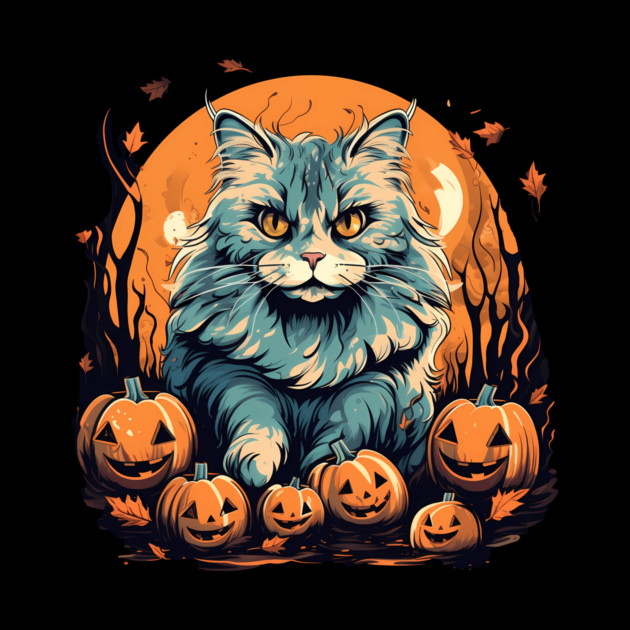 Siberian Cat Halloween, Cat Lover by logiamerch