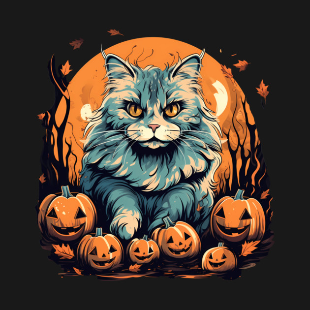 Siberian Cat Halloween, Cat Lover by logiamerch