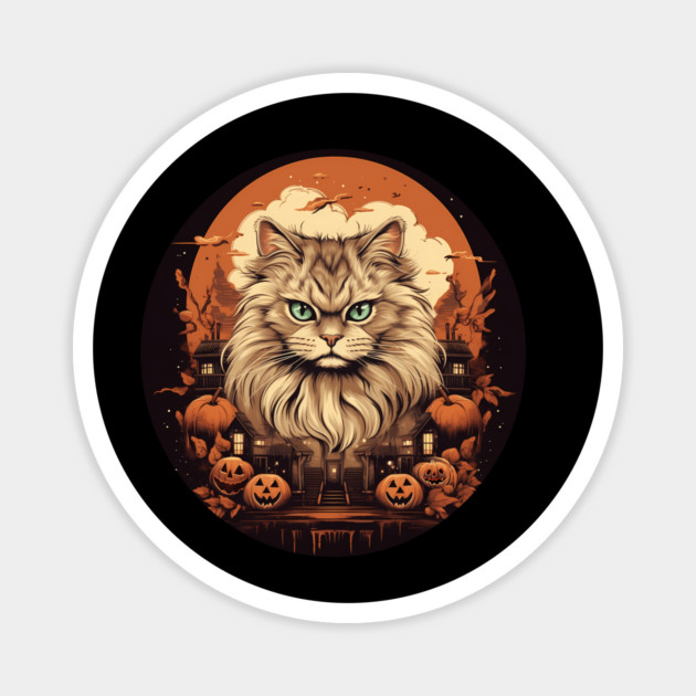 Siberian Cat Halloween, Cat Lover Magnet by logiamerch