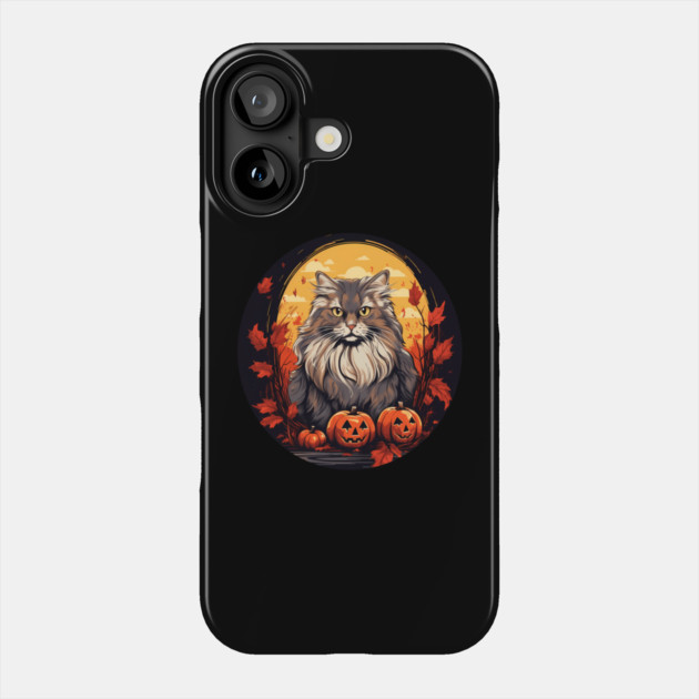 Siberian Cat Halloween, Cat Lover Phone Case by logiamerch