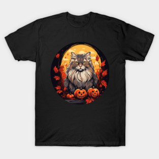 Siberian Cat Halloween, Cat Lover T-Shirt