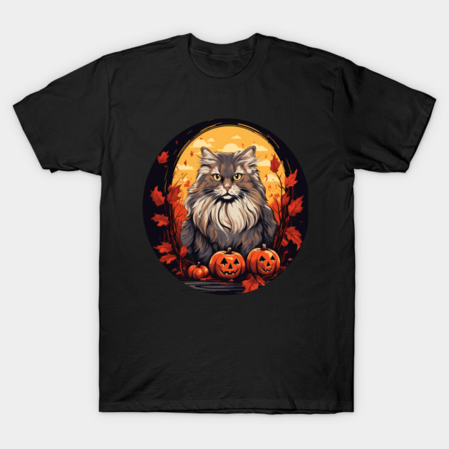 Siberian Cat Halloween, Cat Lover T-Shirt by logiamerch
