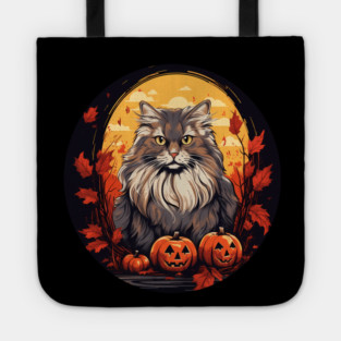 Siberian Cat Halloween, Cat Lover Tote