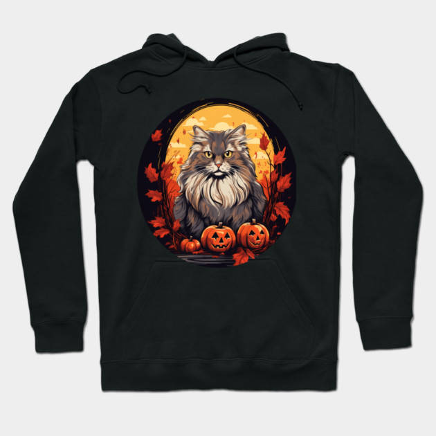 Siberian Cat Halloween, Cat Lover Hoodie by logiamerch