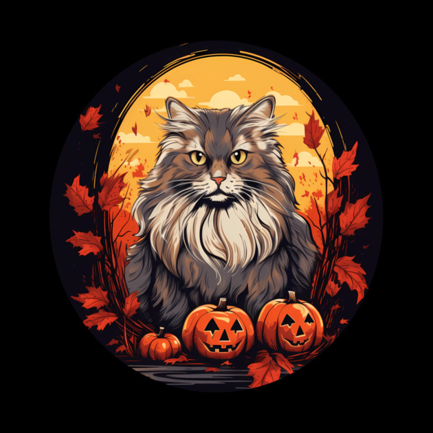 Siberian Cat Halloween, Cat Lover by logiamerch
